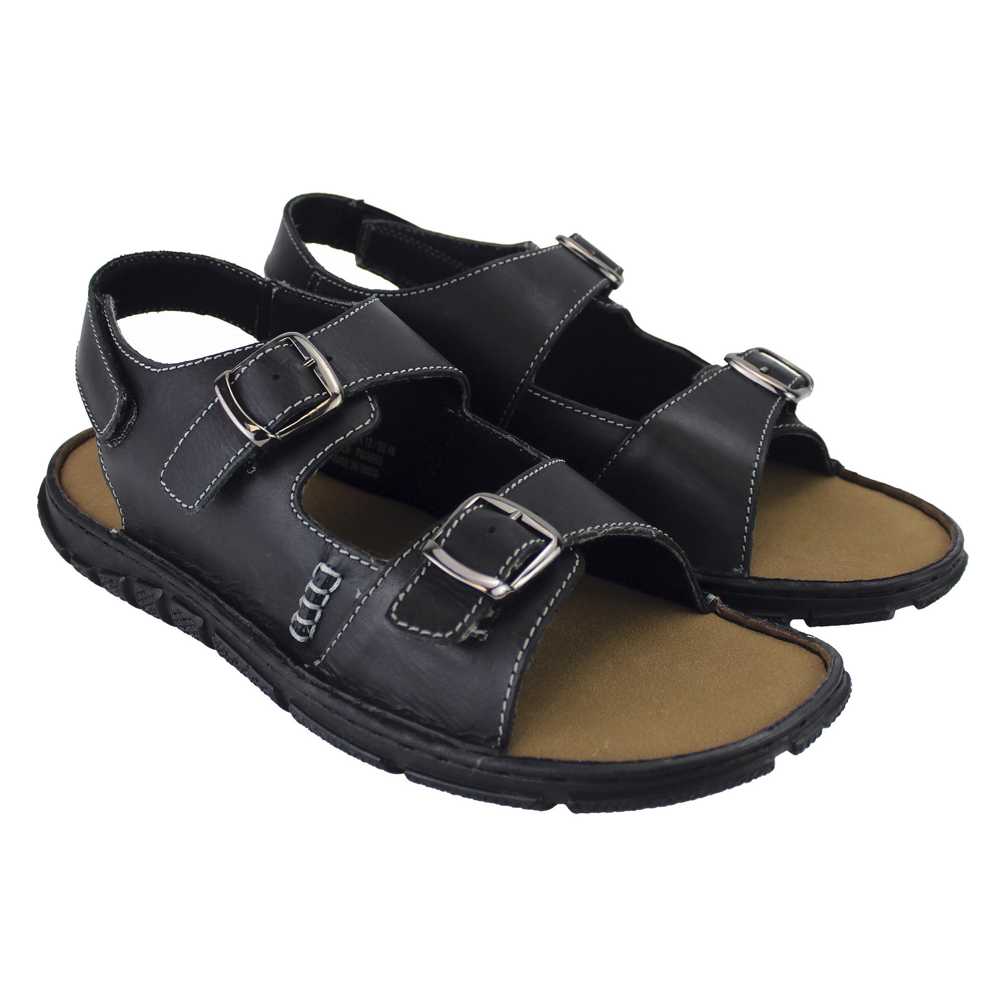 Herren Sommer Strand Ledersandalen