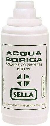 SELLA Srl Acido Borico Sella - Soluzione Cutanea 500 ml 3%