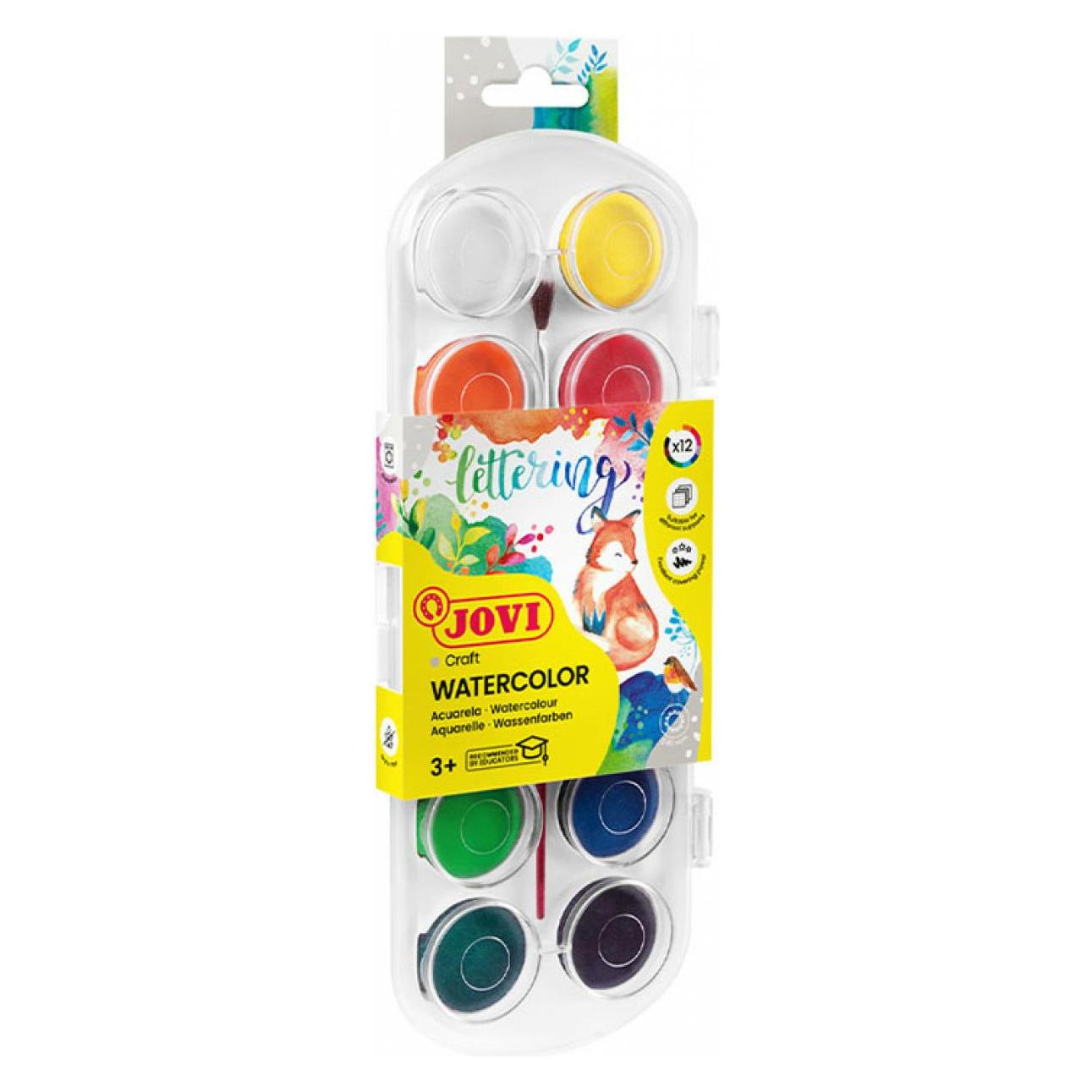 Jovi Aquarelle 12 Farben (187173) (30 ml) (187173)