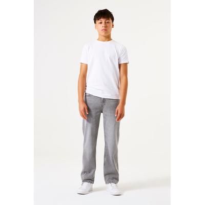 Straight-Jeans GARCIA "Ilyano", Jungen, Gr. 164, N-Gr, grau (medium used 5432), Denim/Jeans, Obermaterial: 100% Baumwolle, straight fit lang, Jeans Straight-Jeans, Etwas niedrigere Leibhöhe