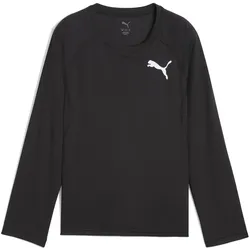 Puma, Jungen, Sportshirt, Y CROSS THE LINE LS 3.0 (164), Schwarz, 164