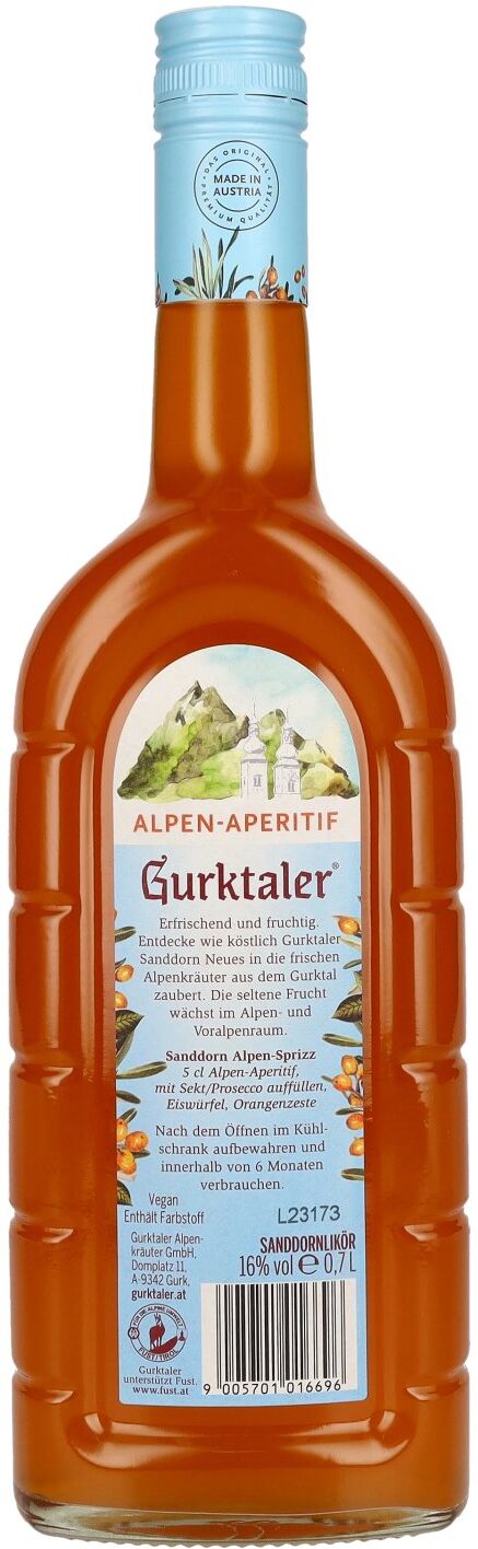 Gurktaler Der Fruchtige Alpen-Aperitif 16% Vol. 0,7l