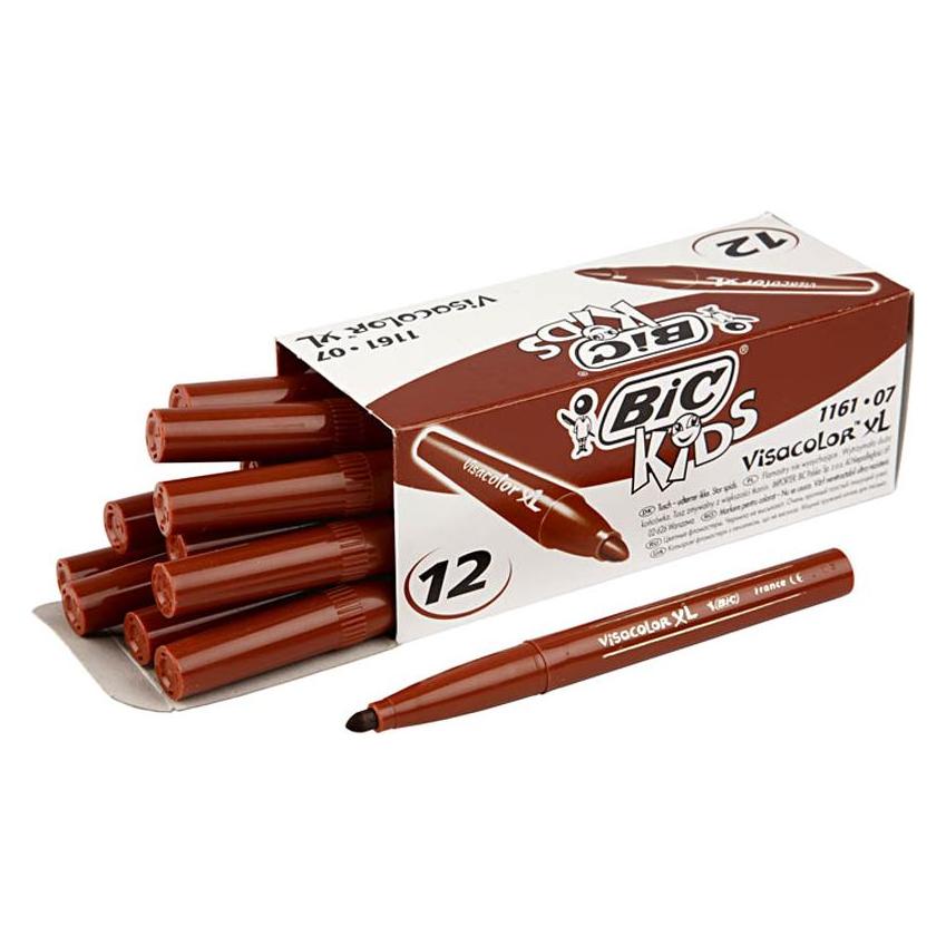 Bic Kids Visacolor XL Rotbraun (12x) (3270220092438)