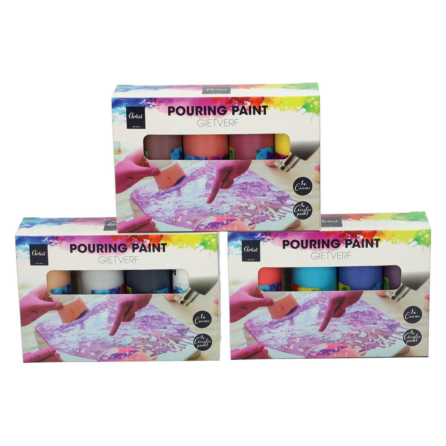Giessende Acrylfarbe, 4 Farben (47465694)