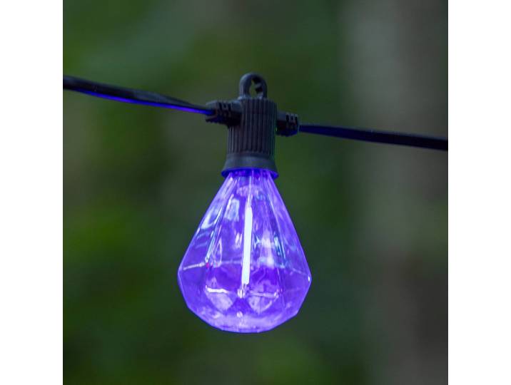 LED lichtketting Marcus multi, startset, 3 m, op zonne-energie/met stekker, multicolor, Kunststof