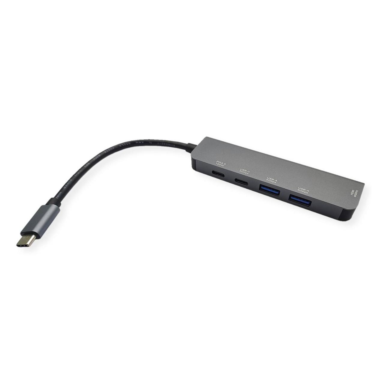 Value USB-C Dock HDMI+2xUSB A+ 1x C++ 1xC PD 4K60 - Digital/Daten (USB-C, 5 Ports) (12.99.1137)