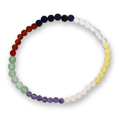 Multicolor Edelsteinarmband 3-4mm, J748-40