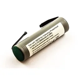 Akku-Zelle 18650 mit Lötfahne U-Form, Li-Ionen, 3.7V, 2600 mAh, 1 Stück
