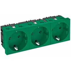 OBO Bettermann Steckdose 0 Grad, 3-fach STD-D0 MZGN3