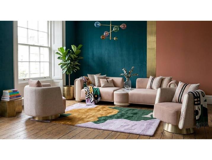 JVmoebel Polstergarnitur Luxuriöses beiges Wohnzimmer-Set 3-Sitzer-Sofa Sessel Designermöbel, (3-tlg), Made in Europa