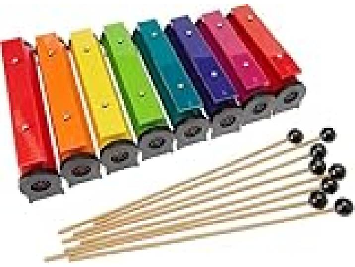 Fuzeau - Classic Métallonotes avec Housse, 8 Mailloches Inclus - Xylophone Pédagogique 8 Lames Colorées - 1 Note, 1 Couleur - Sons Profonds - Pour Éveil Musical à la Maison ou en Classe - Réf.9930