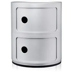 Componibili Recycled Container mit zwei Elementen silber