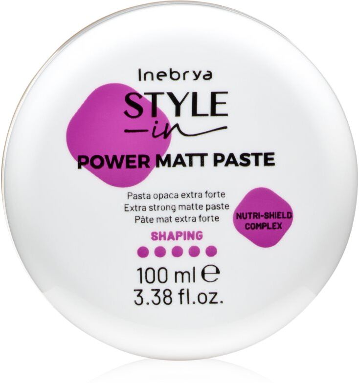 Inebrya Style-In Power Matt Paste pâte coiffante matifiante pour cheveux 100 ml