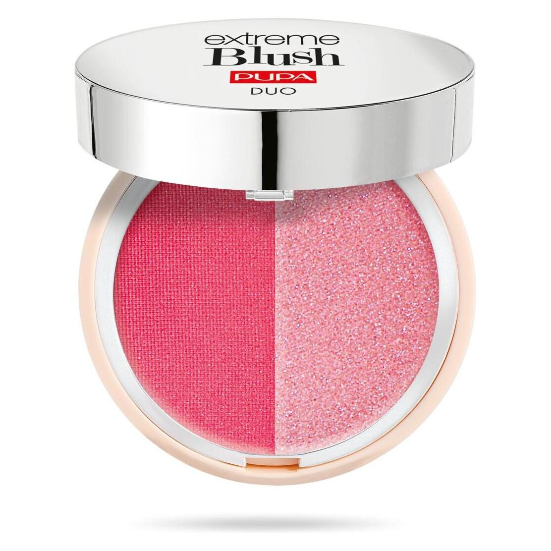 Pupa Milano Pupa - Extreme Blush DUO - Powder Blush 4 g 140 Radiant Flamingo - Glow Creamy (Glow Creamy, Radiant Flamingo) (I0111864)