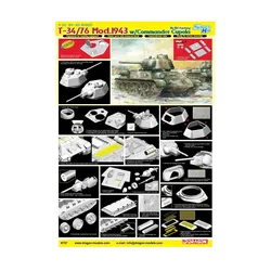 Other 1:35 T-34/76 Mod.1943w/Comm.Cupola No183