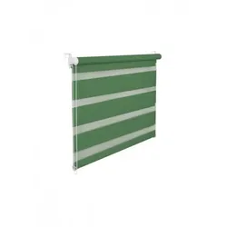 KS Handel 24 Doppelrollo Duorollo 95 cm breit 200 cm lang grün inkl. Seilzug Fensterrollo Klemmrollo Jalousie
