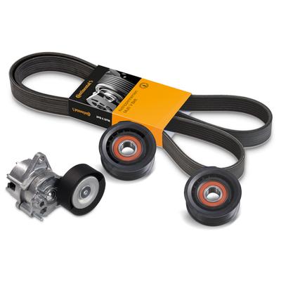 Bestprice Keilrippenriemen + Riemenspanner + 2x Umlenk- / Führungsrolle [Hersteller-Nr. 41108590] für Mercedes-Benz