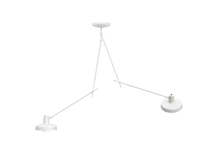 Arigato Loftslampe Double Longue Blanc - Grupa - Bureau / espaces de travail - Métal - Semi-encastré