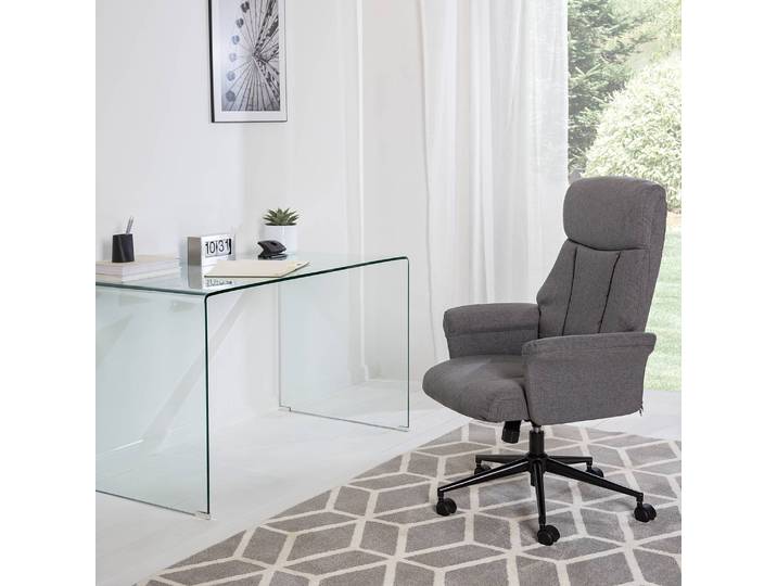 Bürostuhl Barking 70 x 107 x 72cm Grau/Grau