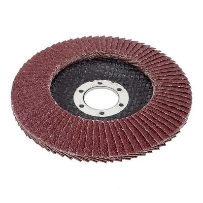 Vago-Tools 10x Fächerschleifscheiben115mm flach K120 Braun