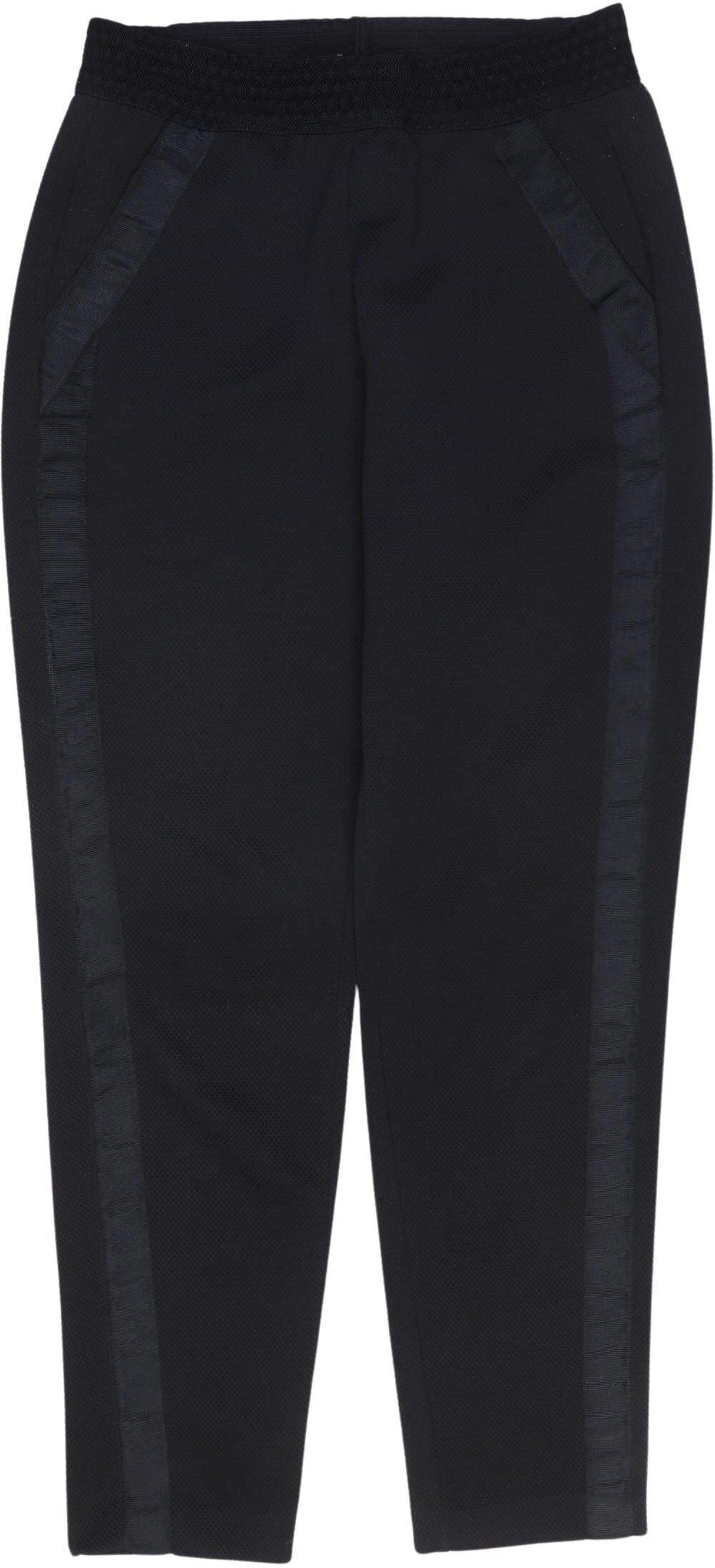 Cartoon Damen Stoffhose, Marineblau, Gr. W26, kein / Etikett - Second Hand