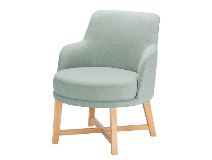 Fauteuil Siabu Vert/Gris menthe Tissu 67 x 79 x 68cm