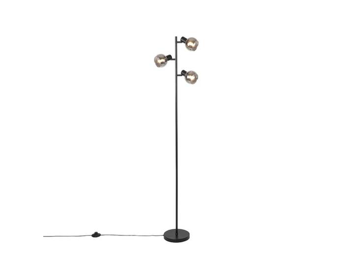 Lampadaire en verre noir