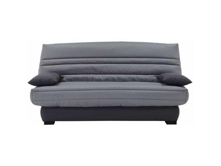 Banquette-lit clic-clac DALLAS tissu gris clair