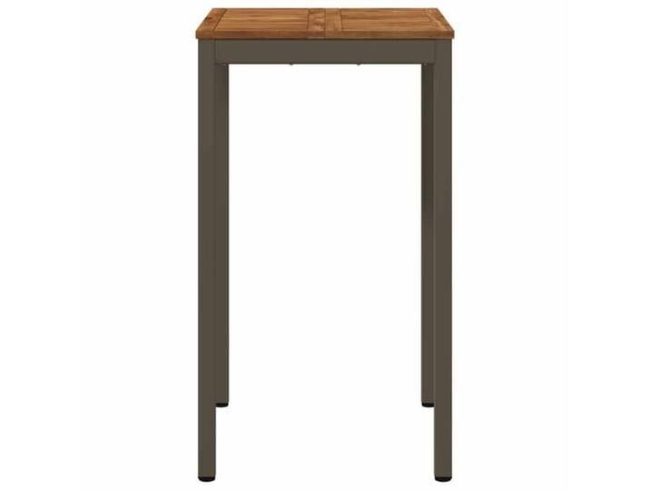 Table Balcon Terrasse - ANTI-UV - Table de Bar de Jardin Naturel et café 60x60 5x105 cm - design élégant(40406)