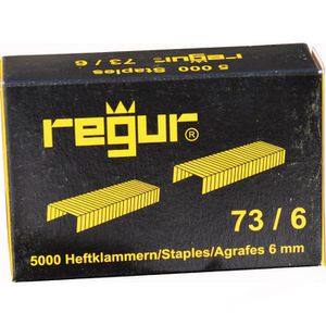 Regur Heftklammern Typ 73/6, 2 - 40 Blatt Heftleistung, verzinkt, 5000 Stück