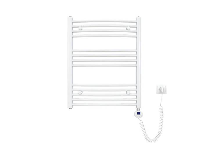 HEIZKÖRPER elektrisch gebogen Weiß 75/60/5,6 cm