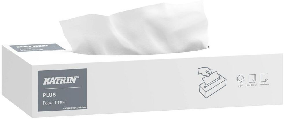 KATRIN Ansiktsservett Plus Facial 100/fp