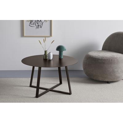 Couchtisch S.OLIVER "Gwenn", braun, B:80cm H:45cm T:80cm, Tische, Couchtisch, aus pulverbeschichtetem Metall für den flexiblen Einsatz