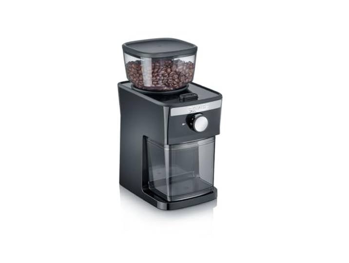 GRAEF CM252 - Elektrische Kaffeemühle, Bohnenbehälter 80 g, Aromaschutzdeckel, Herausnehmbares Mahlwerk, 17 Mahlgrade, 2 bis 12 Tassen, Beleuchteter Start-/Stopp-Schalter, 130W, Schwarz
