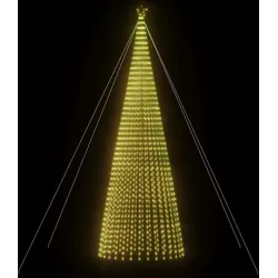 vidaXL LED Weihnachtsbaum 1544 LEDs Warmweiß 500 cm