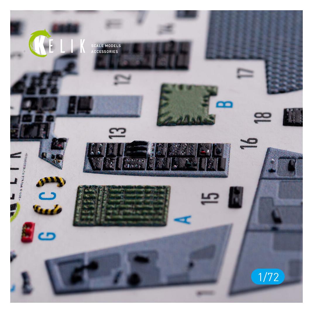 Kelik F-15C - interior 3D decals for FineMolds kit (K72091)