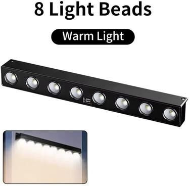 Uplift Picks Outdoor Waterproof Solar Wall Light For Garden Balcony And Fence warm (8 Lights) 1 Pack