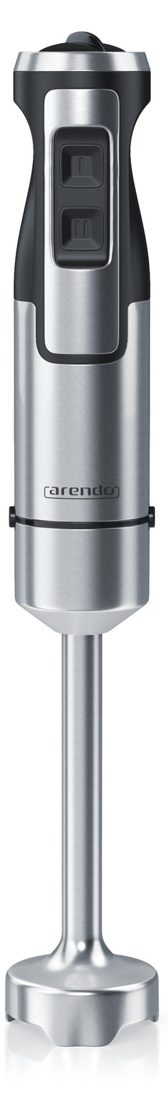 Arendo Staafmixer 1000W met roestvrijstalen set en vierbladige messen, traploze snelheidsregeling en turboknop