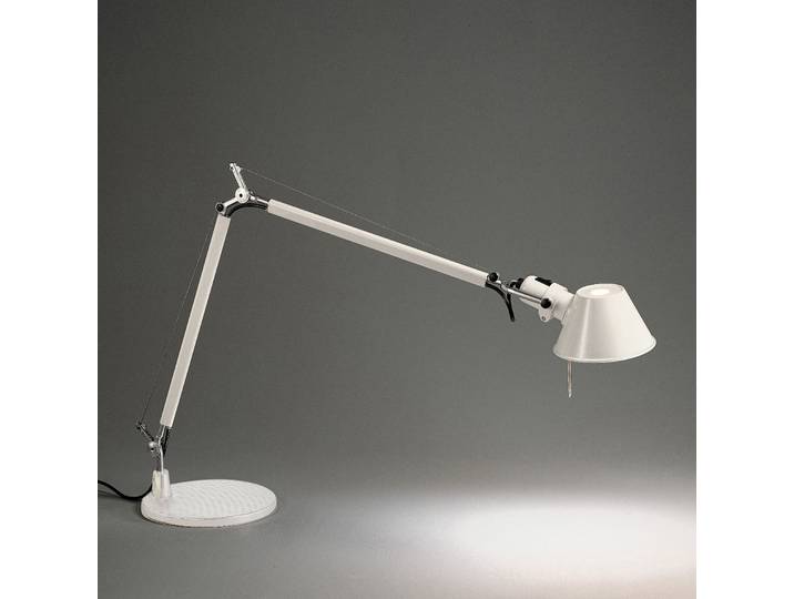 Tolomeo Tischleuchte E27 Weiß m/Weiß Fuß - Artemide - Arbeitszimmer / Büro - Design - Metall - Einflammig