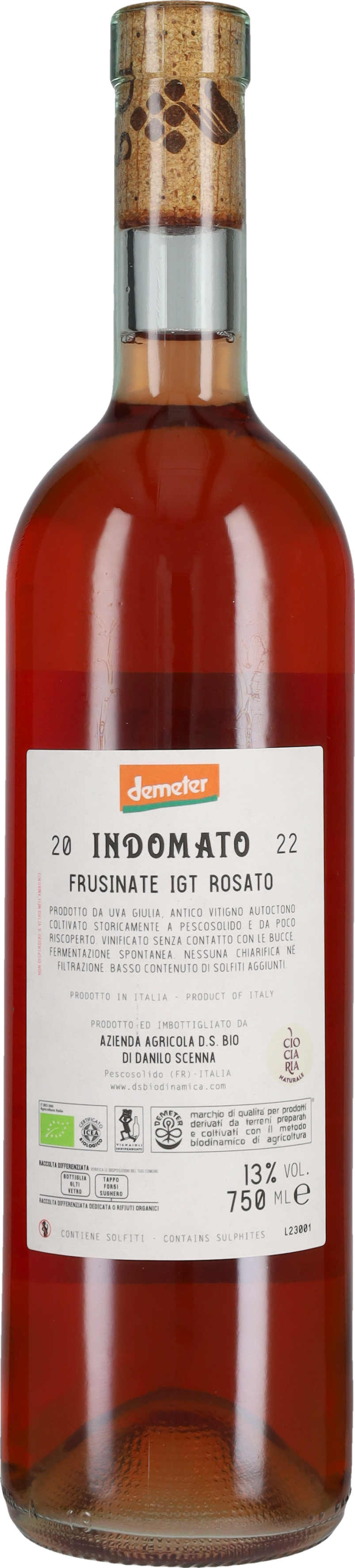 Rosato 'Indomato' DS Bio