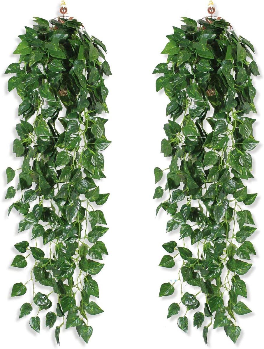 DabbOo Set van 2 Hangende Kunstplanten - Groen