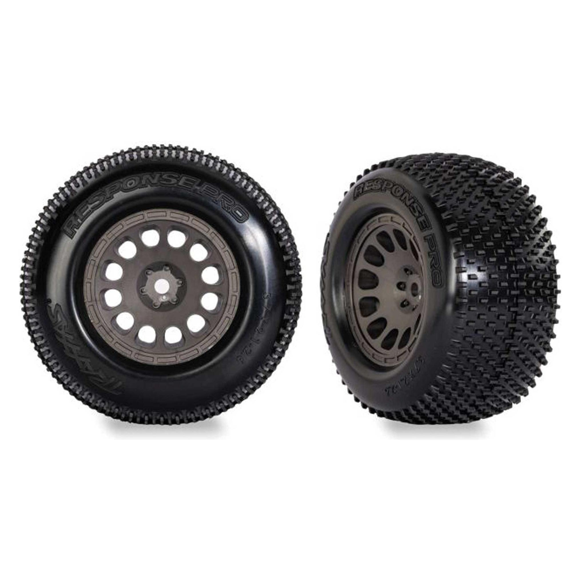 Traxxas Reifen Response Pro auf Felge grau (2) Mini XRT (TRX10774-GRAY)