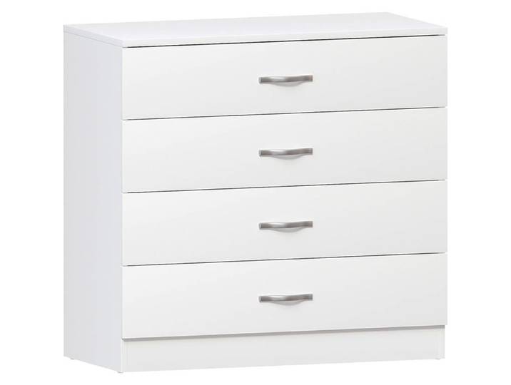 Vida Designs Commode Riano 4 tiroirs Blanc Panneau de particules et MDF Pour chambre