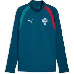 Puma, Herren, Fussballtrikot, FPF Training 1/4 Zip Top (L), Blau, Türkis