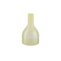 HOME STORY Vase   , gelb , Glas , Maße (cm): H: 21,5  Ø: 12