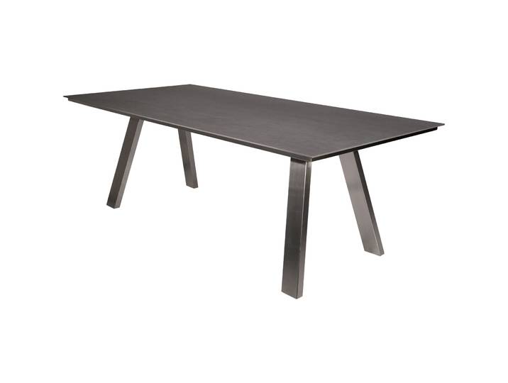 Gartentisch Vance anthrazit Edelstahl B 210 T 100 cm - Gartentisch - Wetterfeste Gartenmöbel & Accessoires