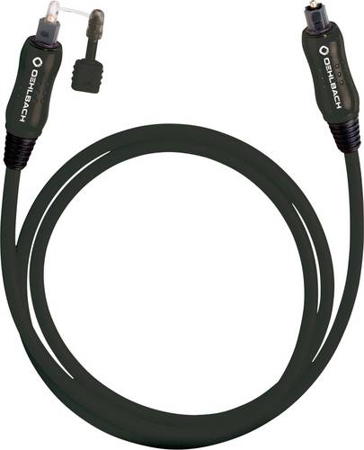 Oehlbach Toslink Audio Anschlusskabel [1x Toslink-Stecker (ODT) - 1x Toslink-Stecker (ODT)] 2.00m Schwarz OPTO Star Black