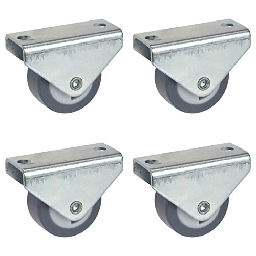 Dörner + Helmer Set van 4 meubelbokkenrollen 30 mm, richtingsgefixeerd, spoorvrij TPE, draagkracht 105 kg per set