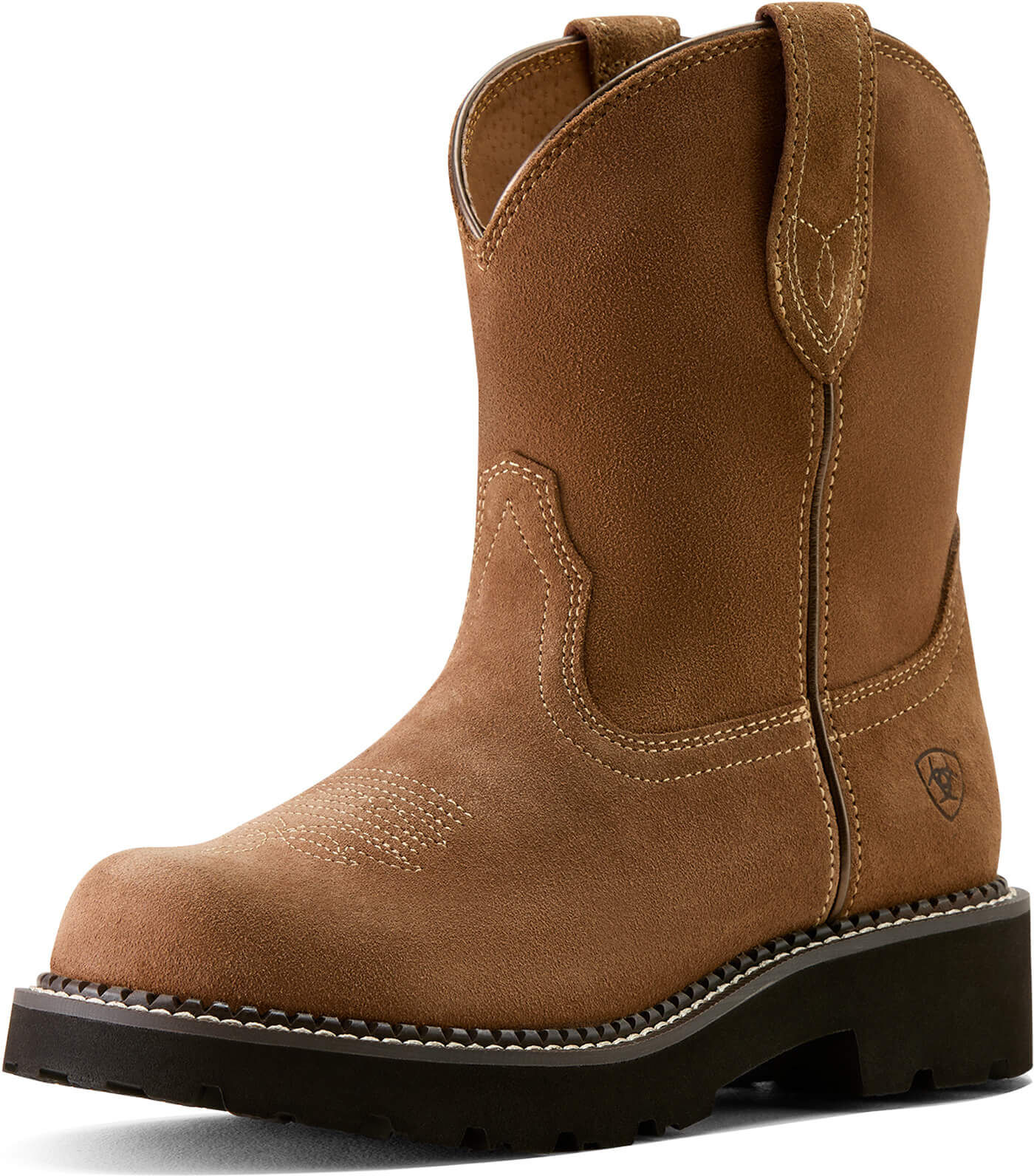 Women's Fatbaby Slouch Cowgirl Boots in Crushed Peanut, Size: 6 C / Wide by Ariat