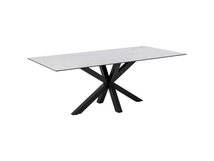 Mid.you Esstisch, Weiß, Metall, Keramik, rechteckig, eckig, 100x75.5x200 cm, Reach, Esszimmer, Tische, Esstische, Esstische Keramik